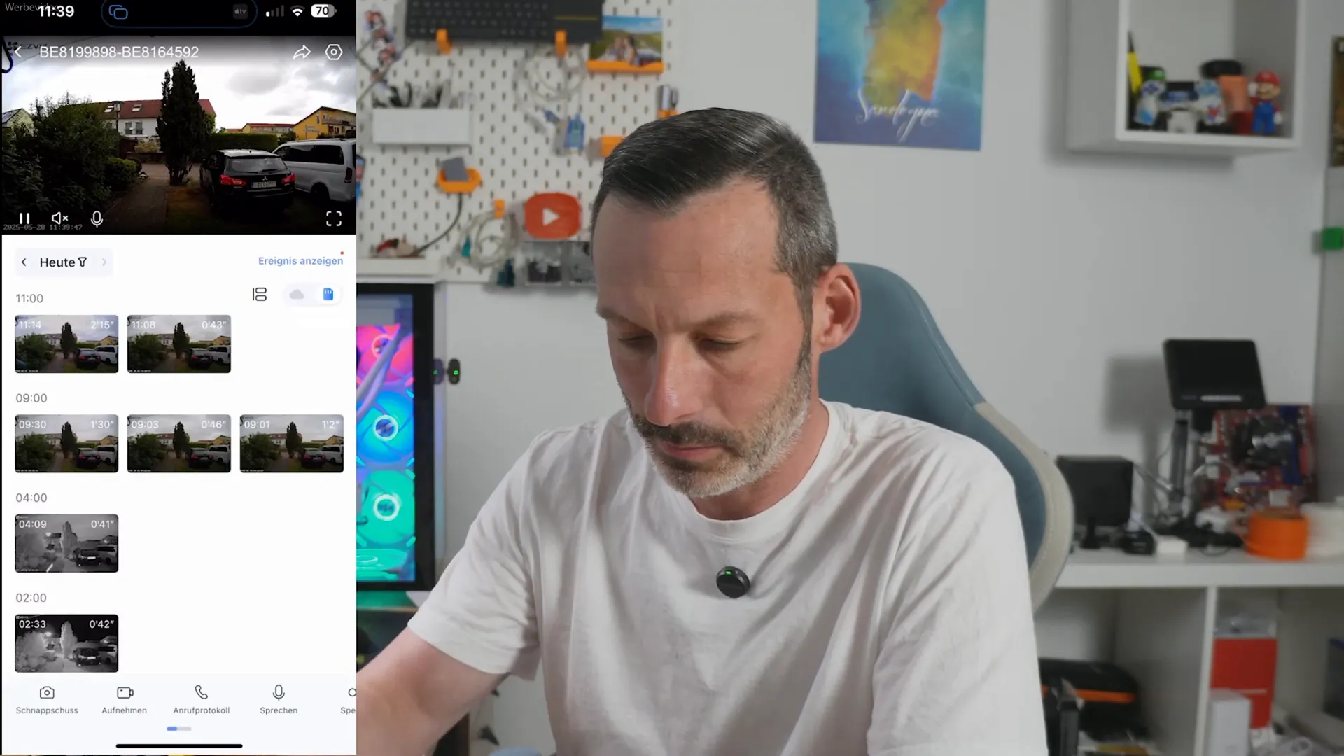 EZVIZ App mit Livestream und Videoübersicht