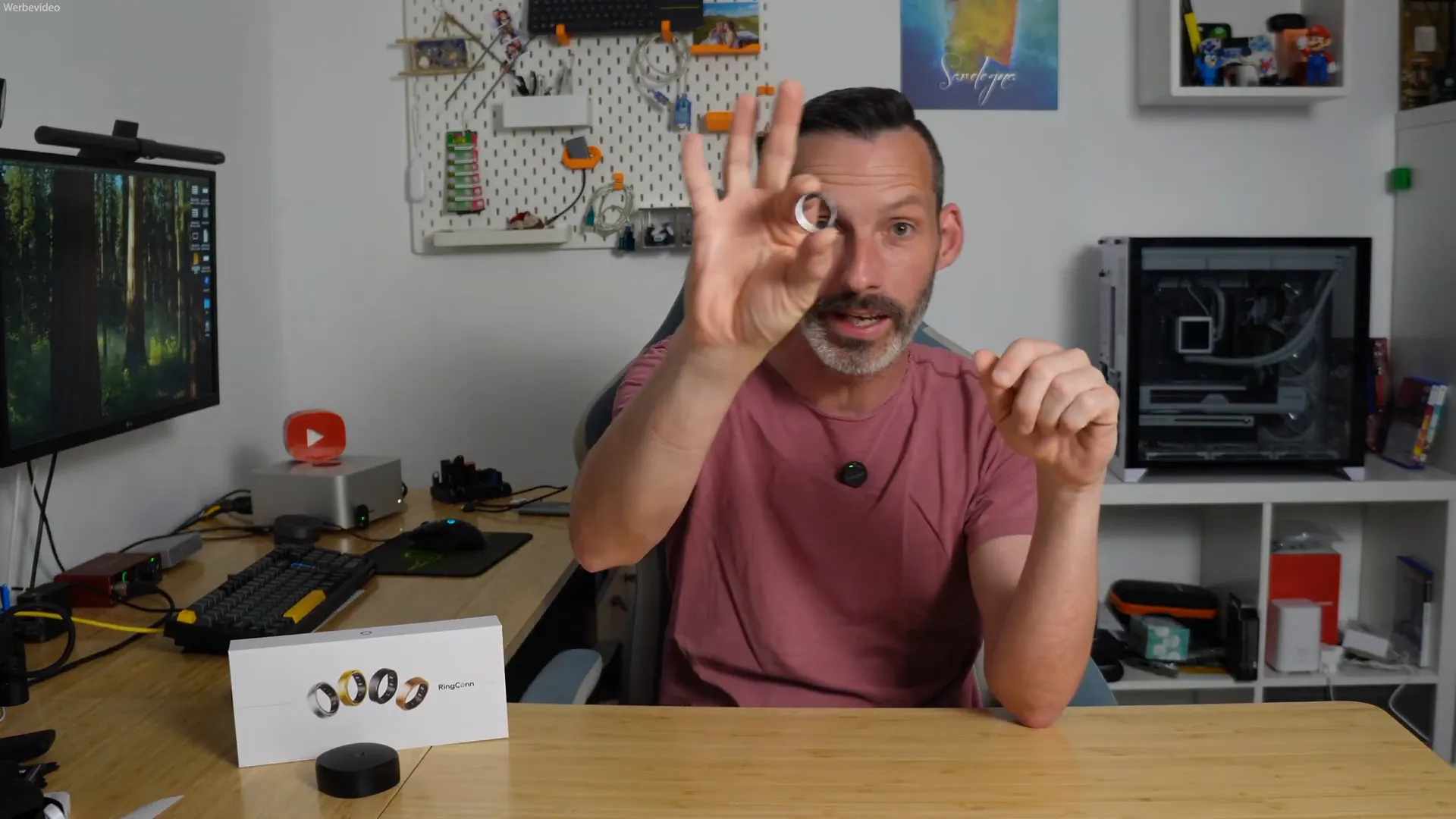 RingConn Gen 2 smart Ring auf dem Finger