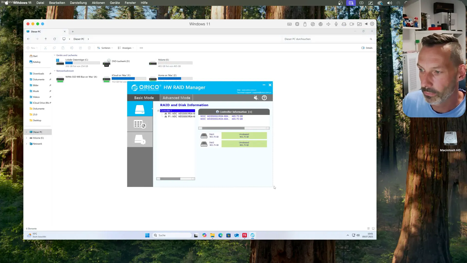 Orico RAID Manager Software auf Windows