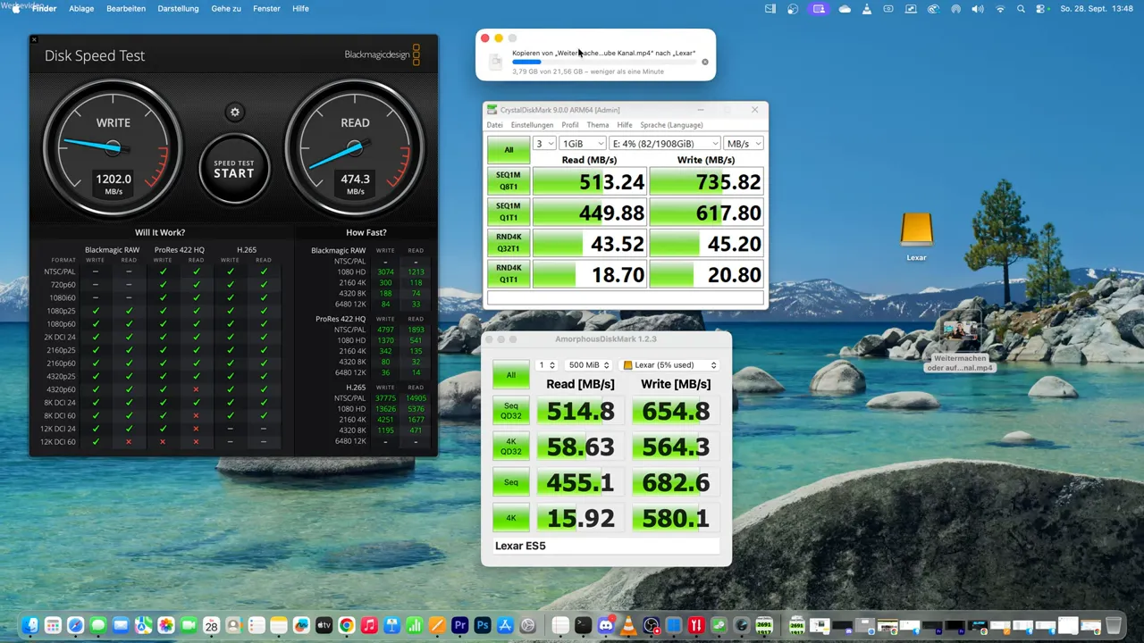 Kopieren einer grossen 25GB Datei
