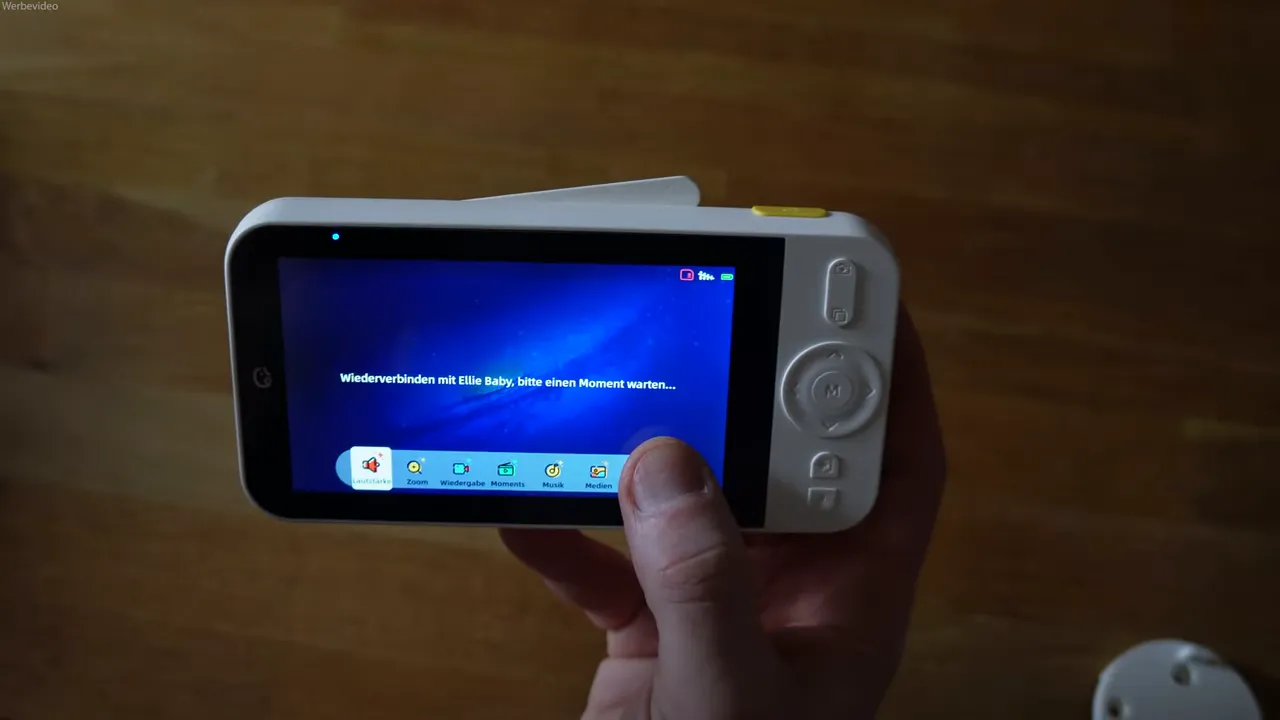 Ellie Babymonitor 5-Zoll Display mit Menü und physischen Tasten
