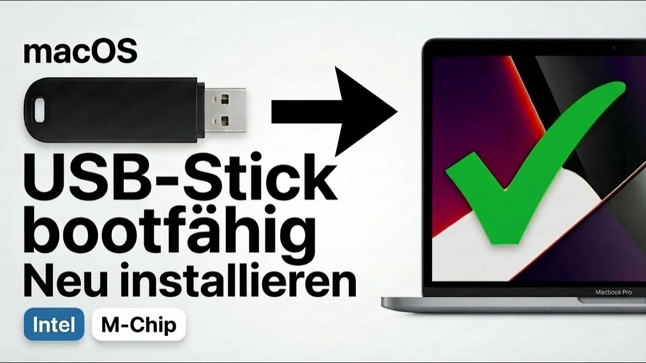 video thumbnail for 'Bootfähigen macOS USB-Installer erstellen (Intel & Apple Silicon) – Schritt für Schritt'
