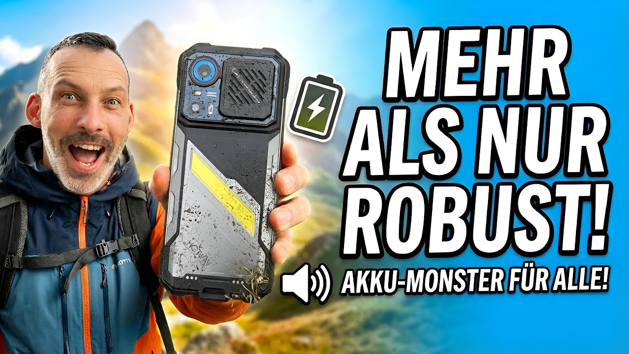 video thumbnail for 'Dieses Rugged-Handy ist LAUT & AUSDAUERND: HOTWAV Hyper 8 Pro (125dB, 55W, Night Vision)'